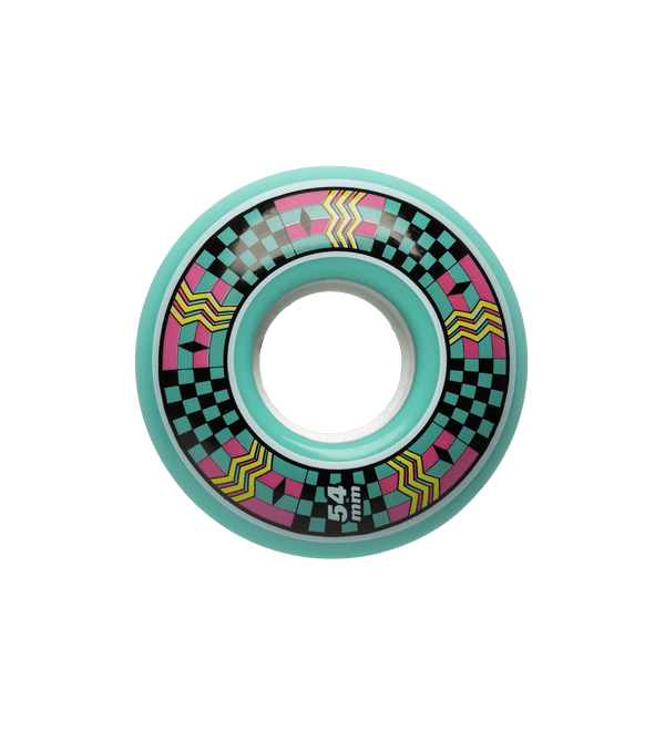 4-Piece Geometric Cruiser Skateboard Wheel Set