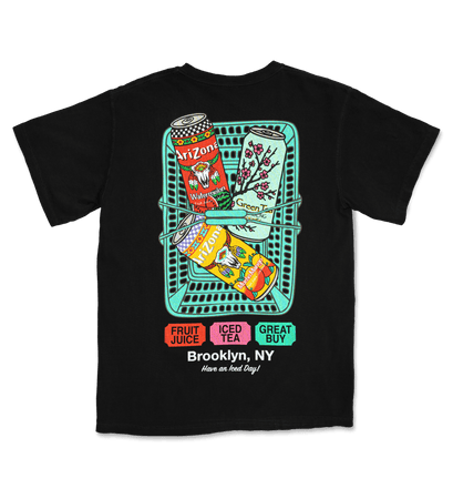 Black Big Cans in Bin Cotton T-Shirt – DrinkAriZona