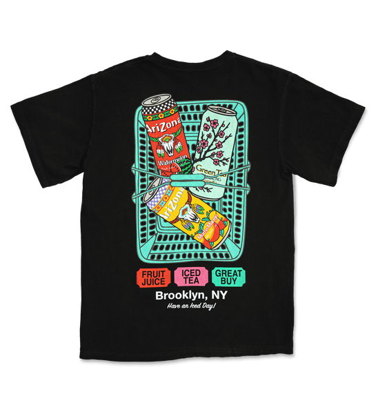 Black Big Cans in Bin Cotton T-Shirt – DrinkAriZona
