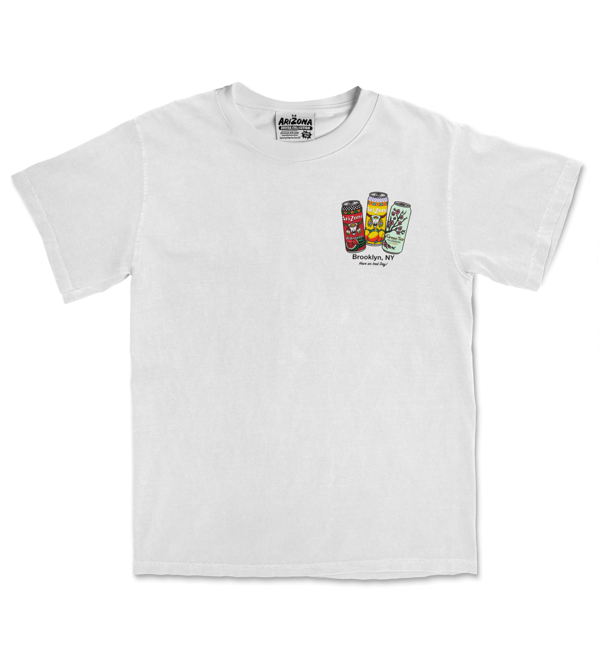 White Big Cans in Bin Cotton T-Shirt