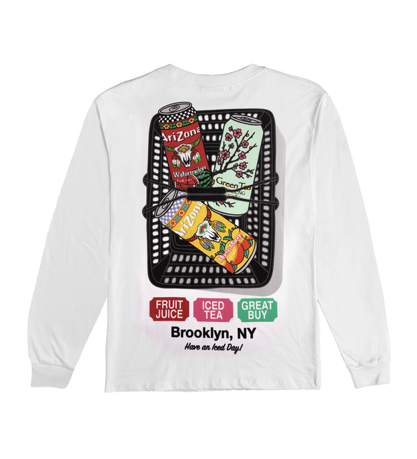 White Big Cans in Bin Cotton T-Shirt – DrinkAriZona White Big Cans in Bin Cotton T-Shirt – DrinkAriZona