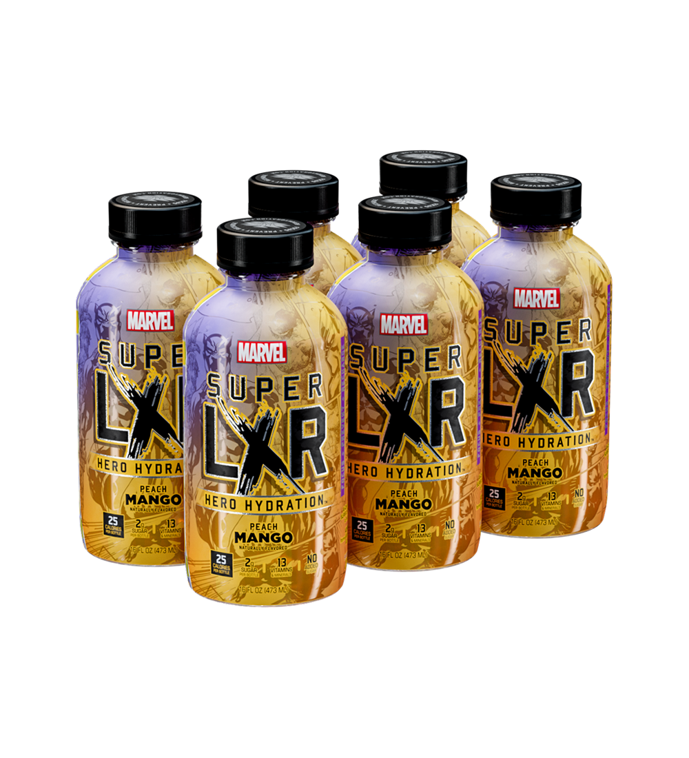 Super LXR Hero Hydration - Peach Mango 6 Pack