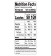 Black and white tea big can nutrition label