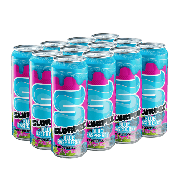 Blue Slurpee Juice Cocktail | 22 oz. Big Can / 12-pack