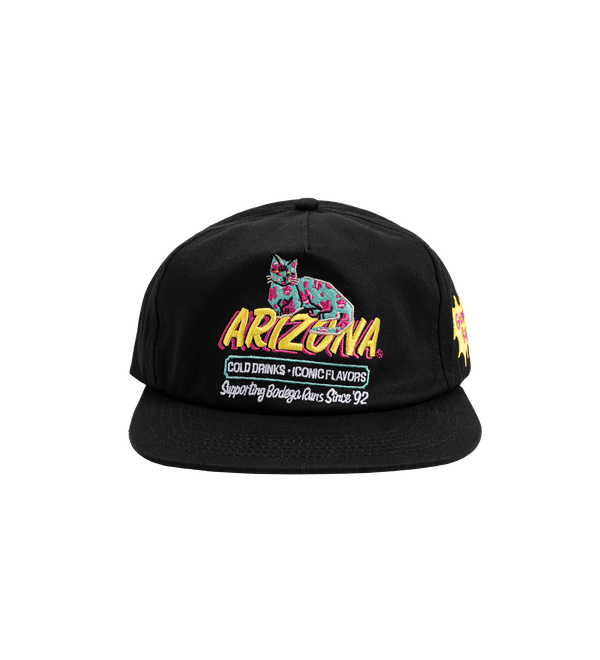 Black Bodega Cat Snapback Hat