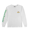 White Cherry Blossom Bodega Cat Long-Sleeve T-Shirt