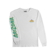 White Cherry Blossom Bodega Cat Long-Sleeve T-Shirt
