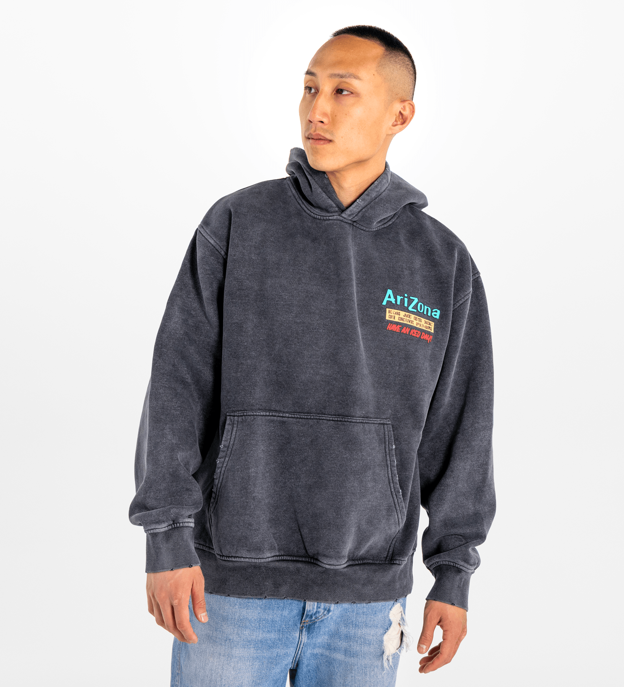 Gray Bodega Storefront Cotton-Blend Hoodie