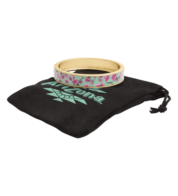 Goldtone & Resin Cherry Blossom Bangle