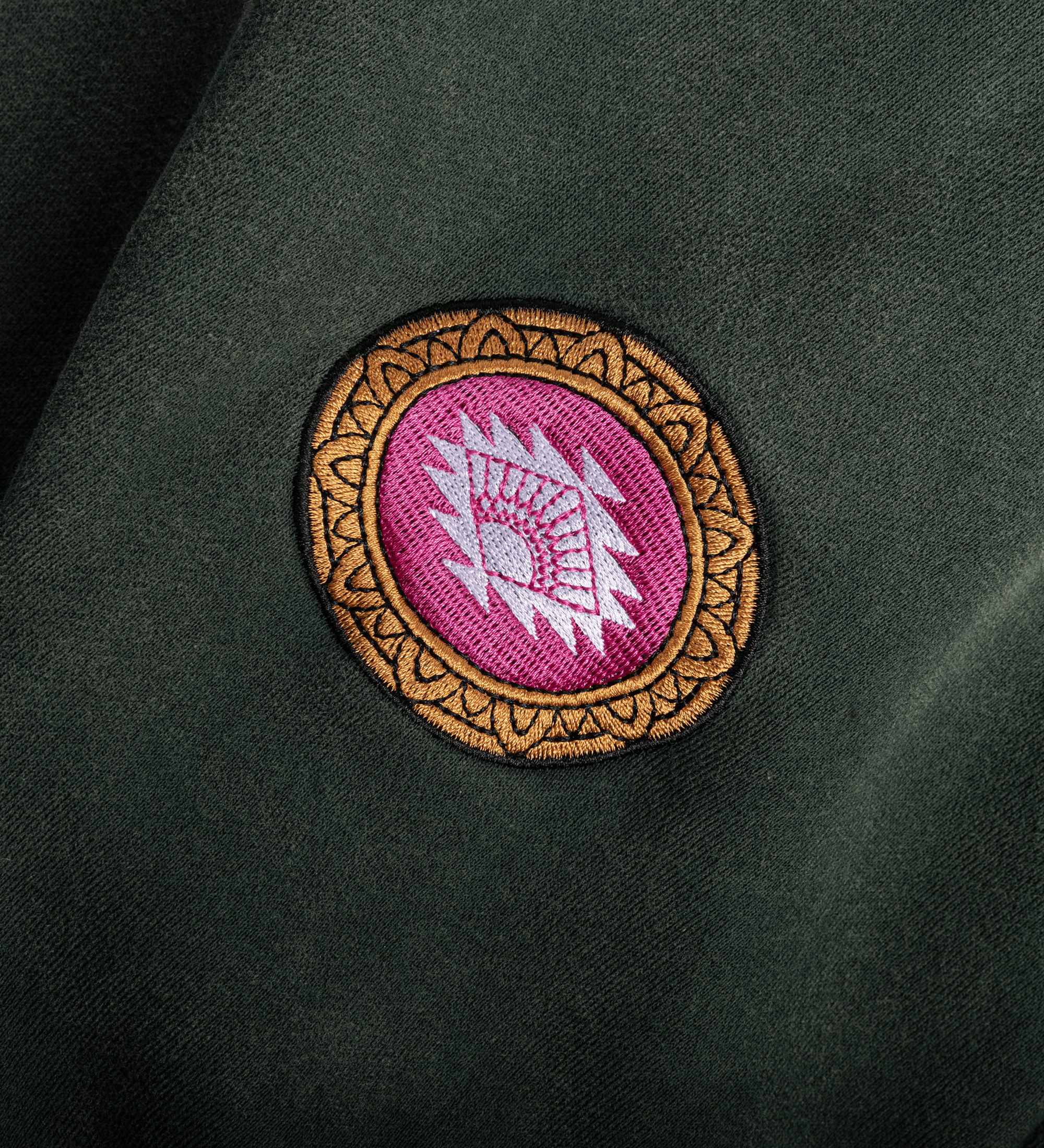 Green Tea Cherry Blossom Cotton-Blend Hoodie