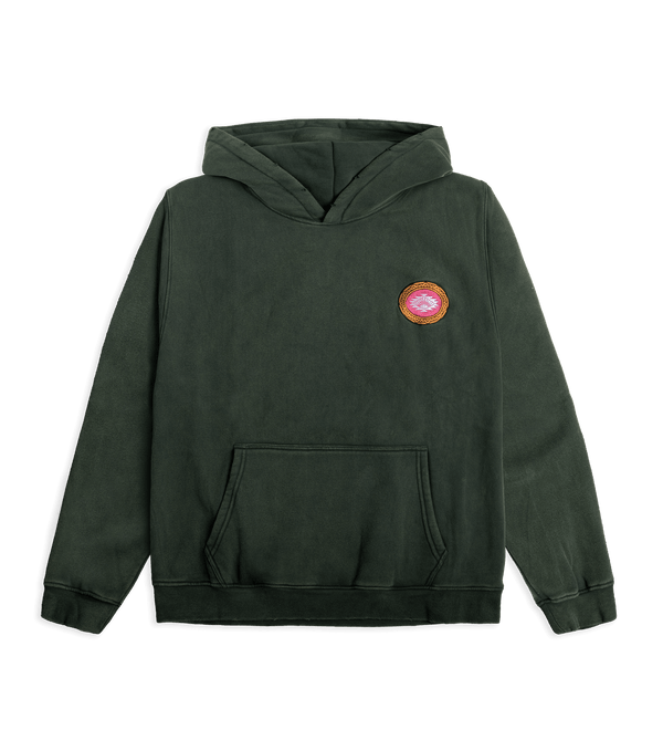 Green Tea Cherry Blossom Cotton-Blend Hoodie