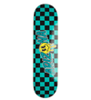 Teal & Black Checkerboard Skateboard Deck