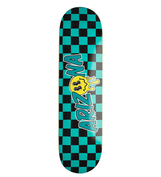 Teal & Black Checkerboard Skateboard Deck – DrinkAriZona