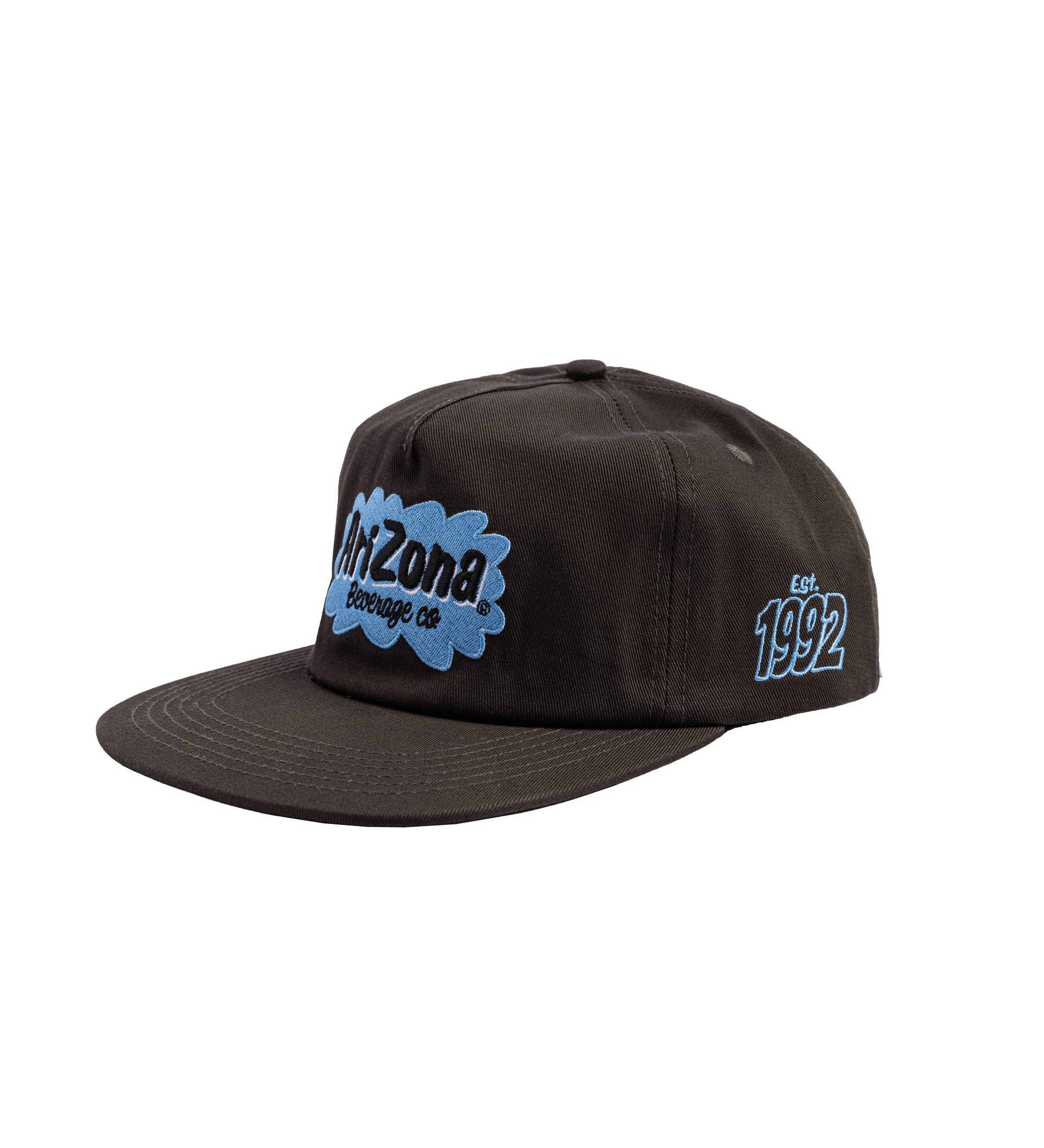 Charcoal & Blue Cloud Snapback Hat