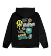 Washed Black Club ’Zona Sticker Hoodie