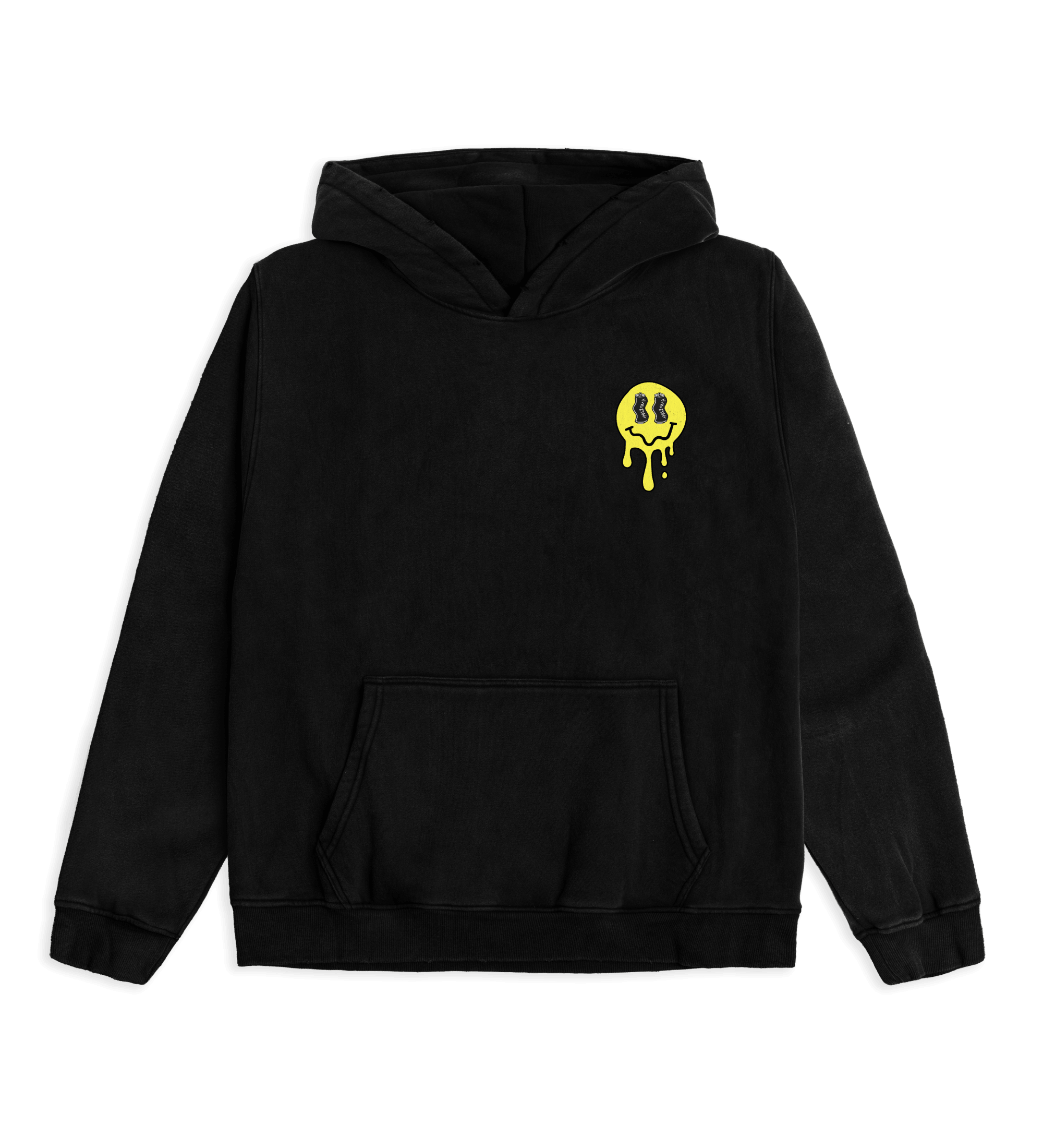 Washed Black Club ’Zona Sticker Hoodie