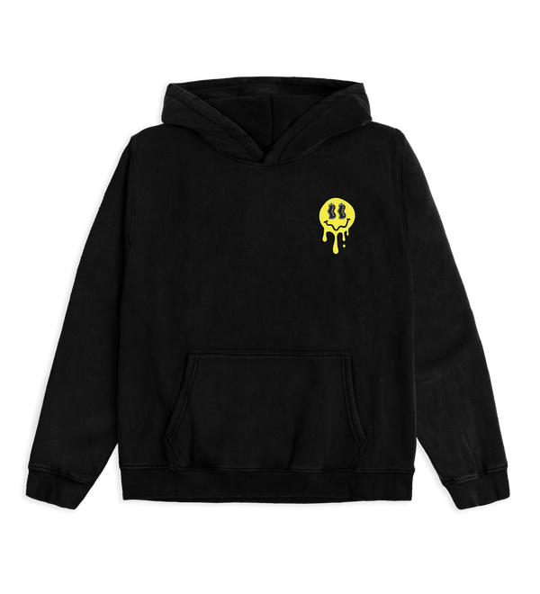 Washed Black Club ’Zona Sticker Hoodie
