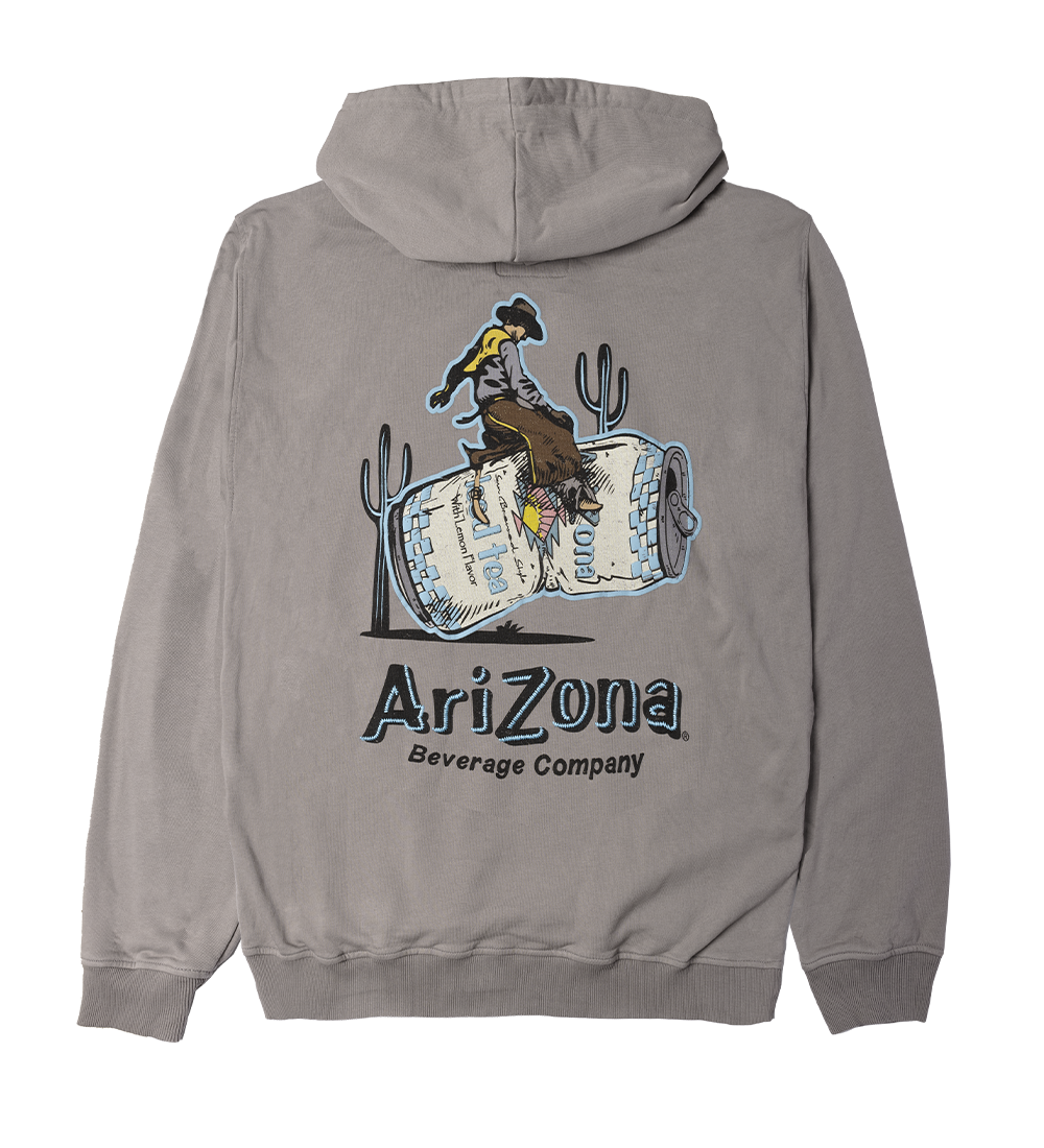 Gray Cowboy Cotton Hoodie