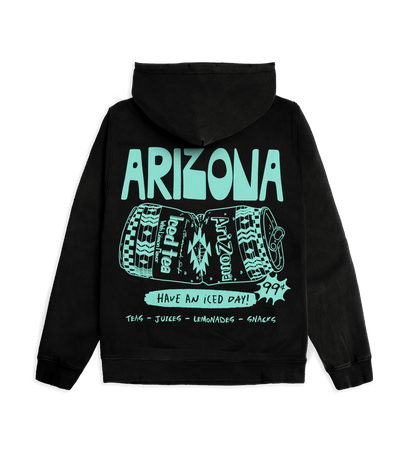 亜*鉛様 定価　28600円　FR2 総柄ジップアップフーディー Black & Teal Scratch Doodle Cotton-Blend Hoodie – DrinkAriZona