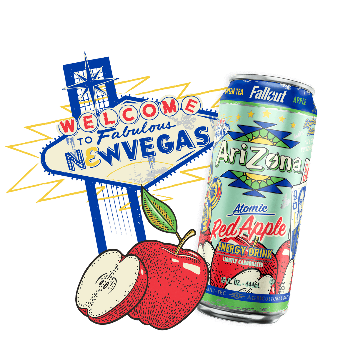 AriZona Fallout Red Apple Energy – DrinkAriZona