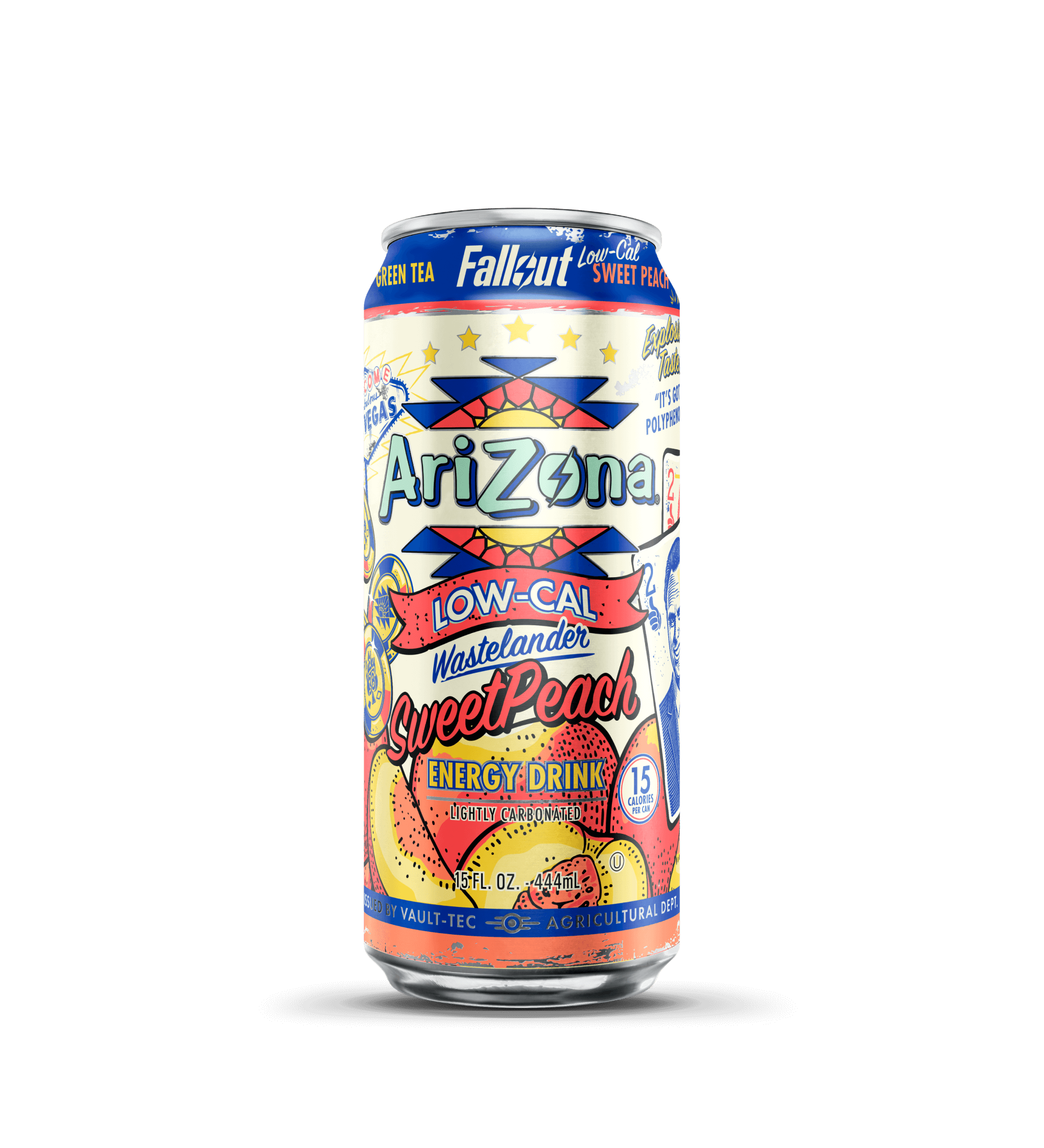 Arizona AriZona x Fallout Low-Cal Wastelander Sweet Peach Energy Drink — product image