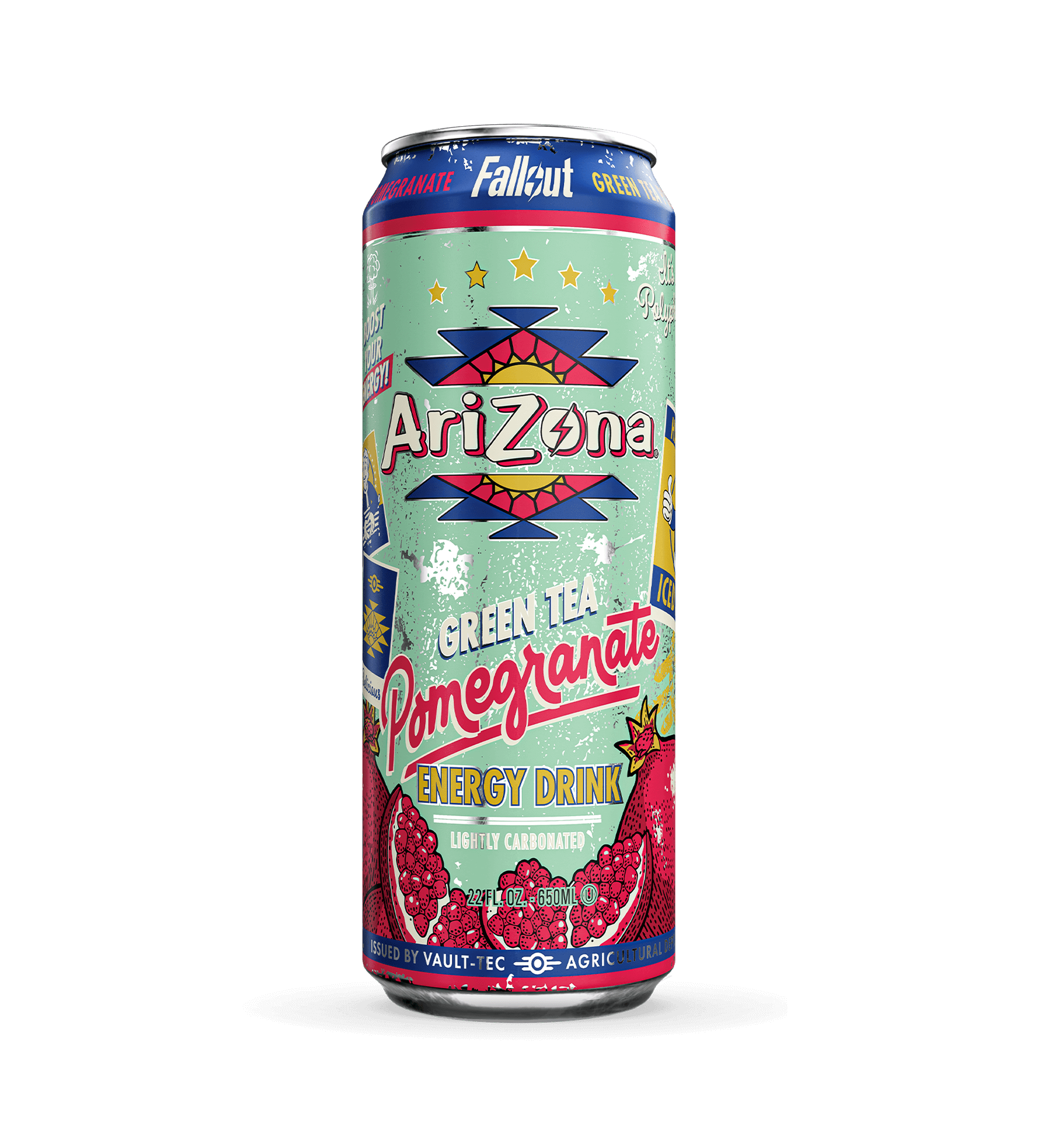 AriZona Fallout Green Tea Pomegranate Energy – DrinkAriZona