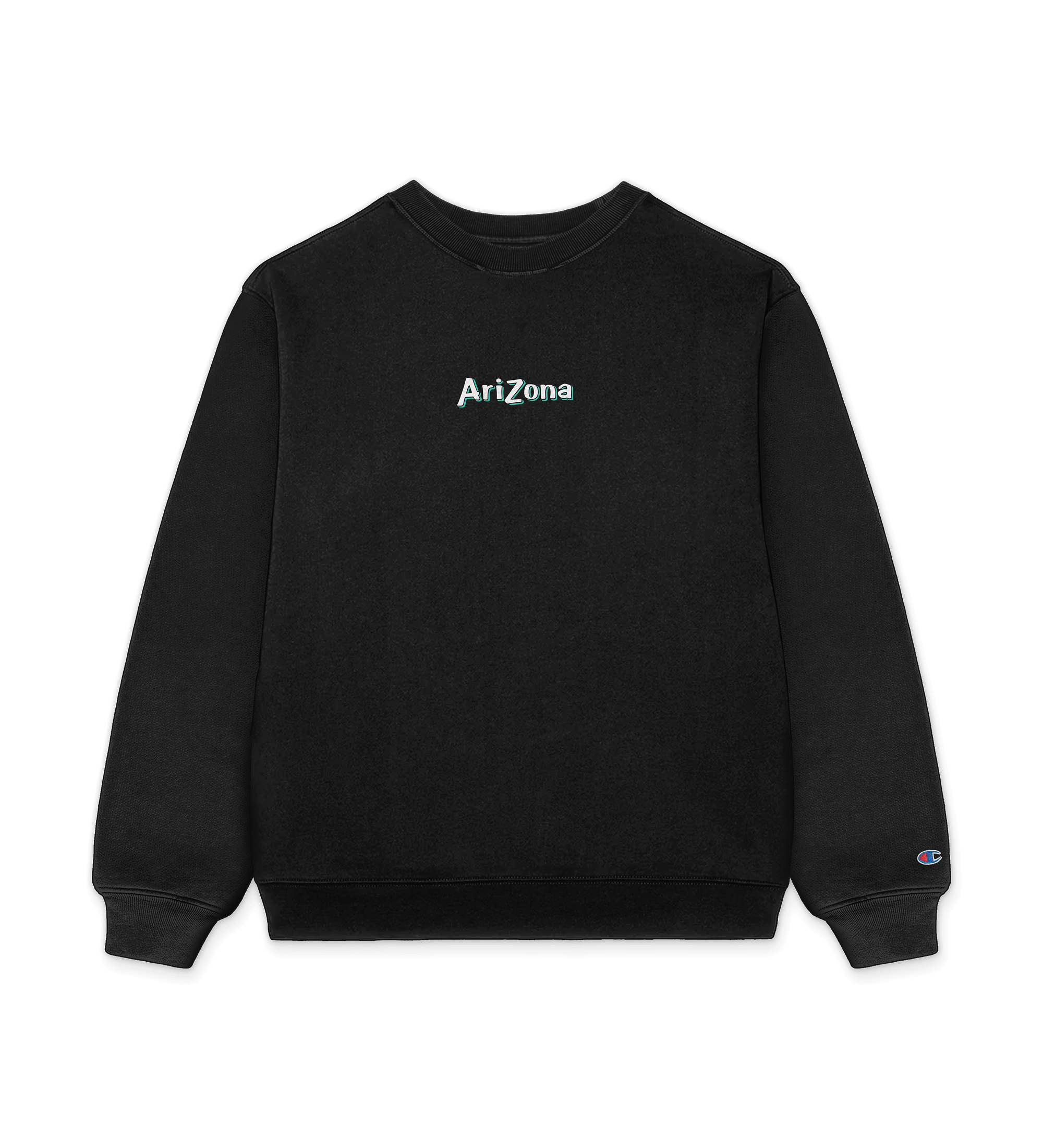 Black AZ sweatshirt with 'Arizona' text on a black background