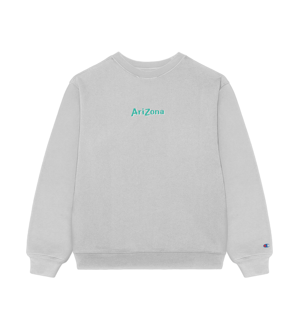 Light gray sweatshirt with 'Arizona' text 