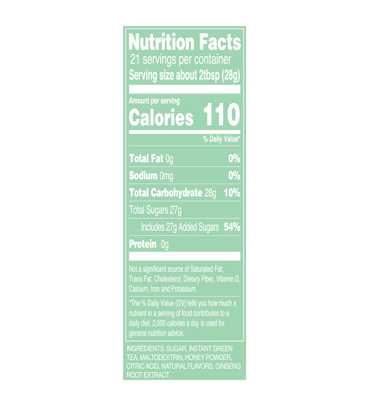Green Tea Powdered Drink Mix | 20.4 oz. – DrinkAriZona
