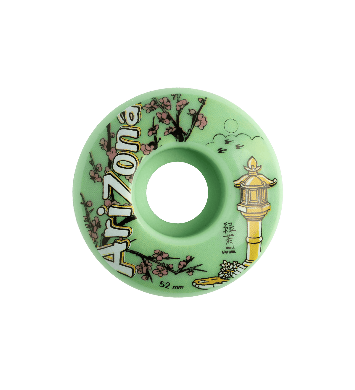 4-Piece Green Tea Skateboard Wheel Set