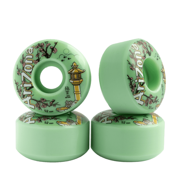 4-Piece Green Tea Skateboard Wheel Set
