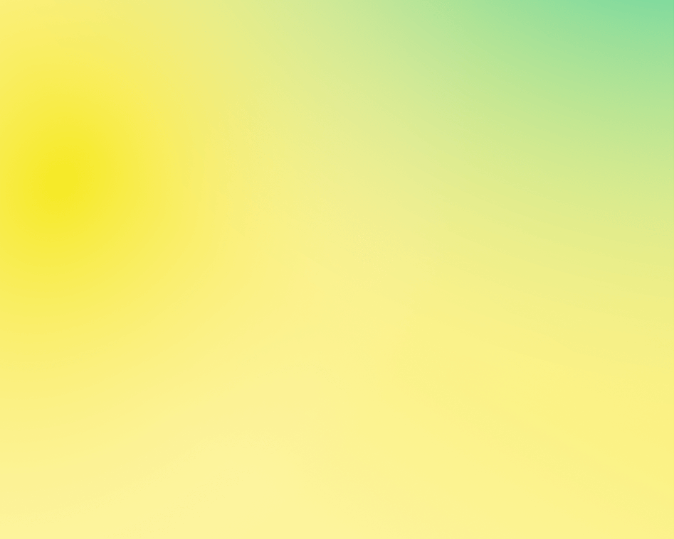 Gradient background transitioning from yellow to green