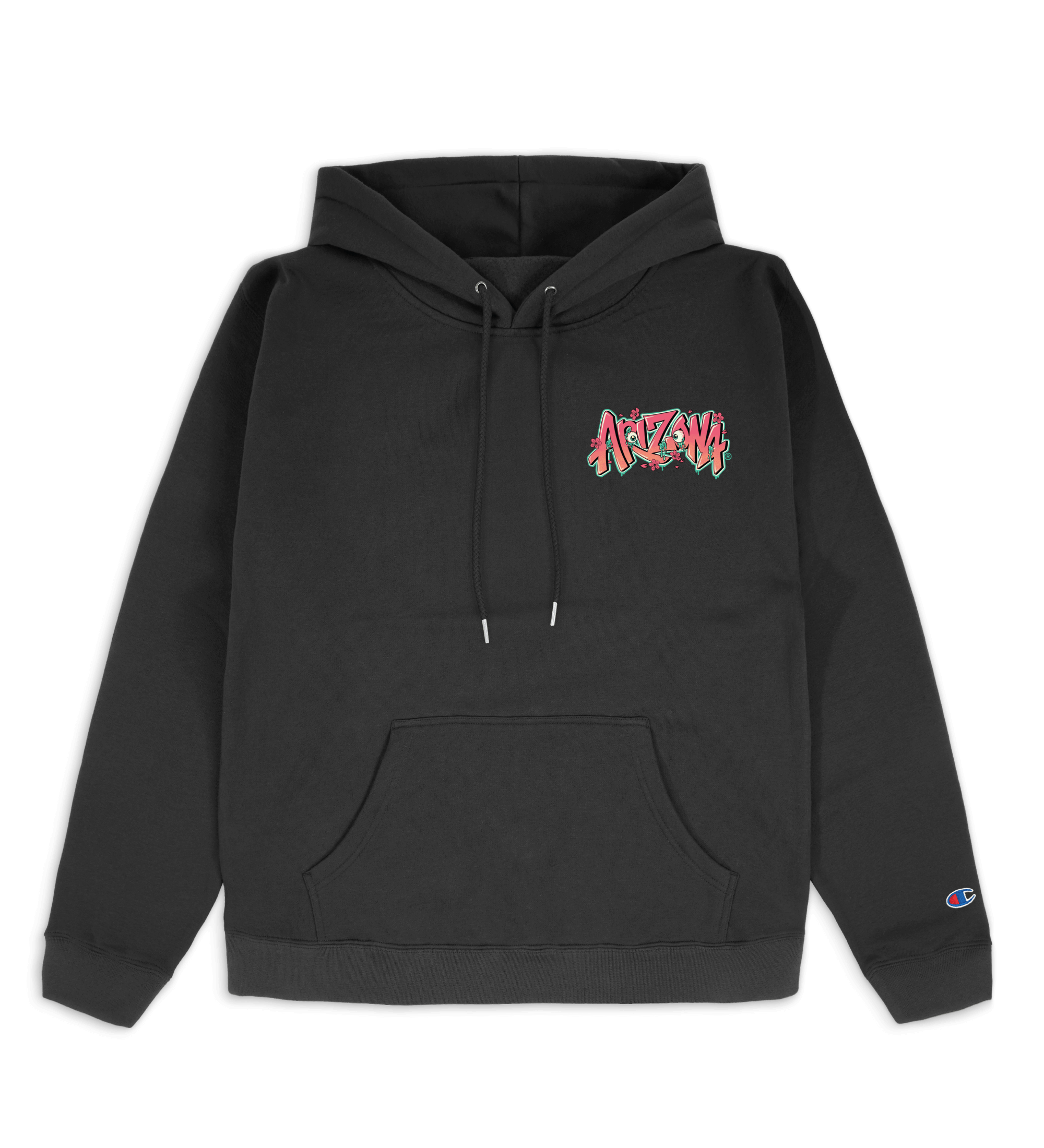 Evil Green Tea Black Cotton Hoodie