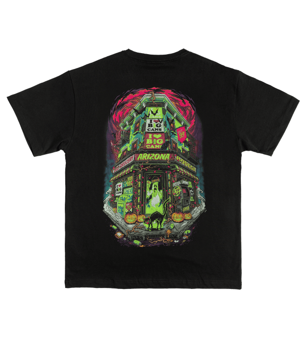 Black Haunted Bodega Halloween T-Shirt