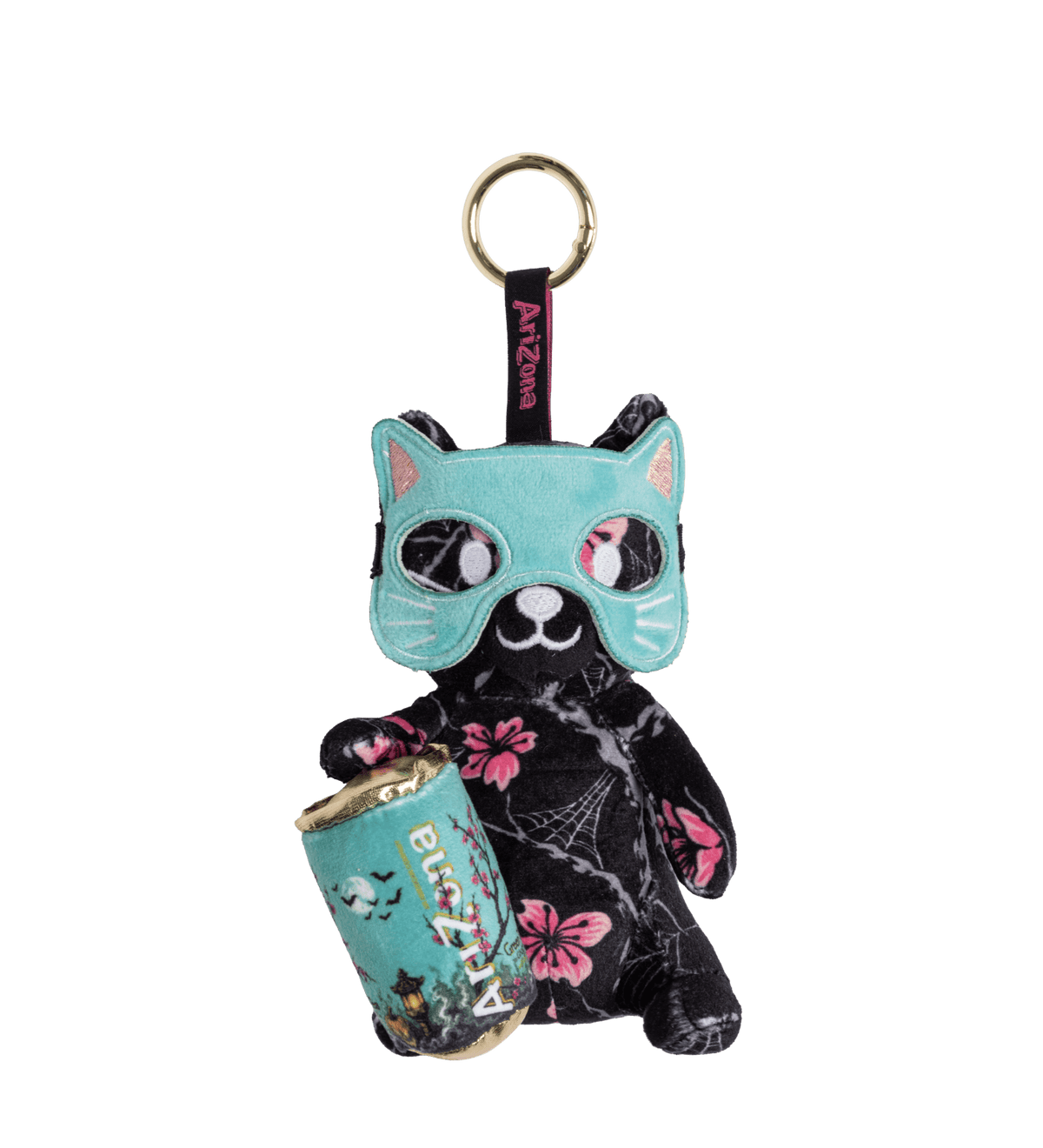 Midnight Blossom Halloween Plush Bag Charm