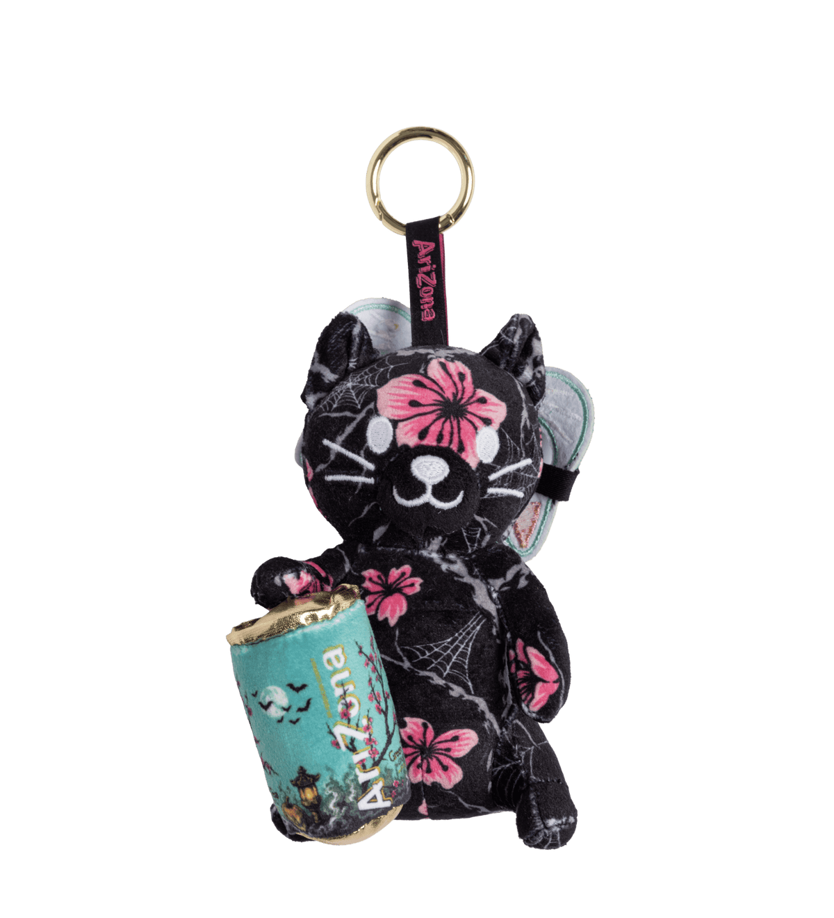 Midnight Blossom Halloween Plush Bag Charm