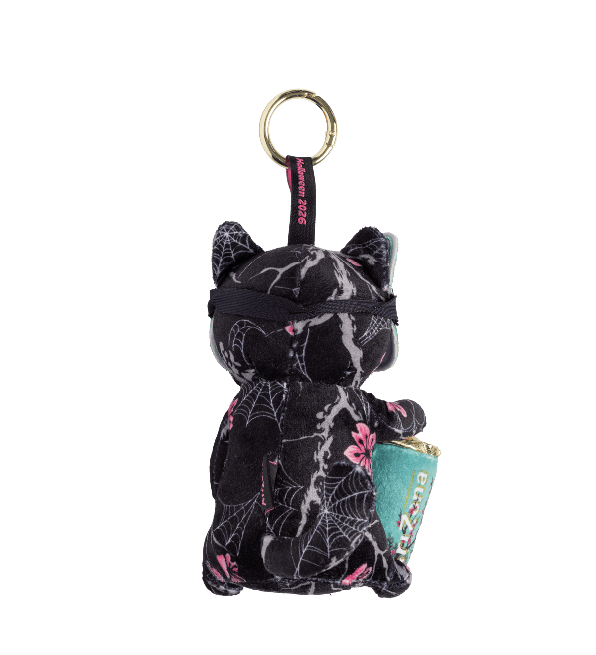 Midnight Blossom Halloween Plush Bag Charm