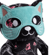 Midnight Blossom Halloween Cat Plush Toy