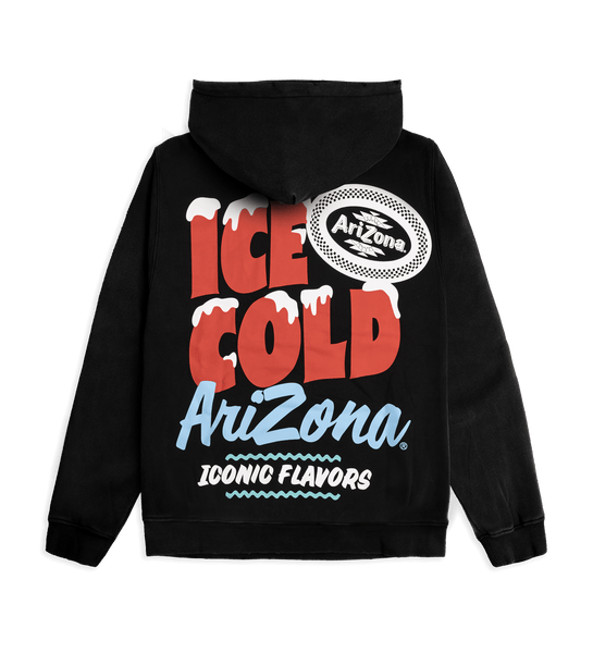 Black & Red Ice Cold Cotton-Blend Hoodie – DrinkAriZona