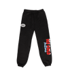 Black & Red Ice Cold Cotton-Blend Sweatpants