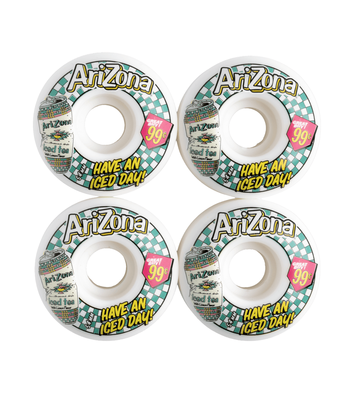 4-Piece Have an Iced Day Skateboard Wheel Set