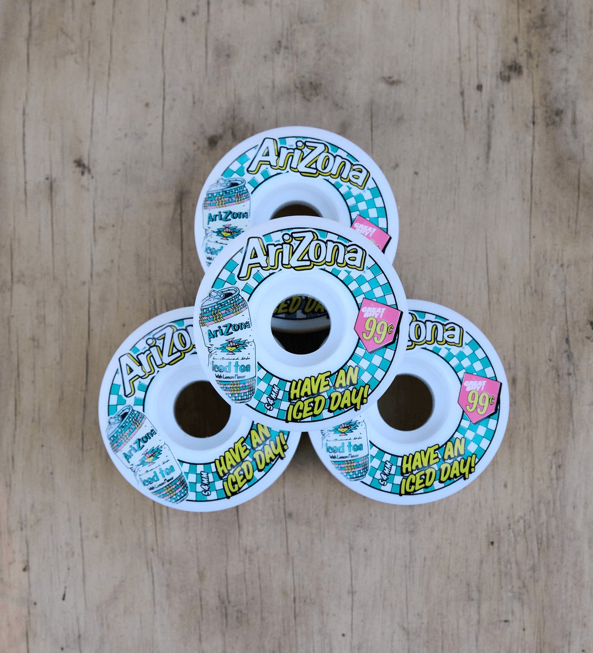 4-Piece Have an Iced Day Skateboard Wheel Set