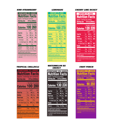 Juice Big Can Variety nutrition facts