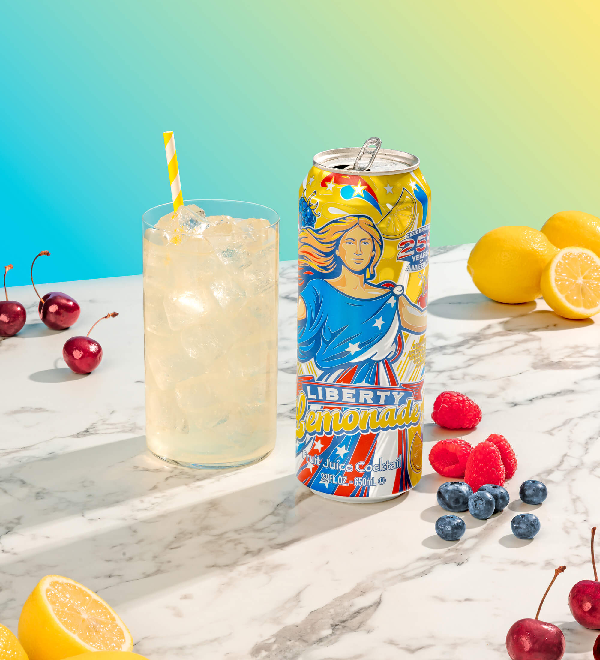 Liberty Lemonade Juice Cocktail | 22 oz. Big Can / 12-pack