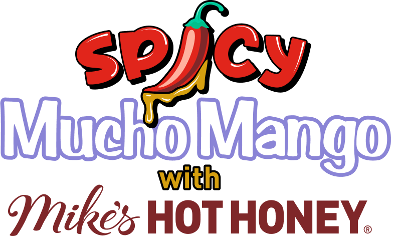 Spicy Mucho Mango with Mike's Hot Honey logo on a white background