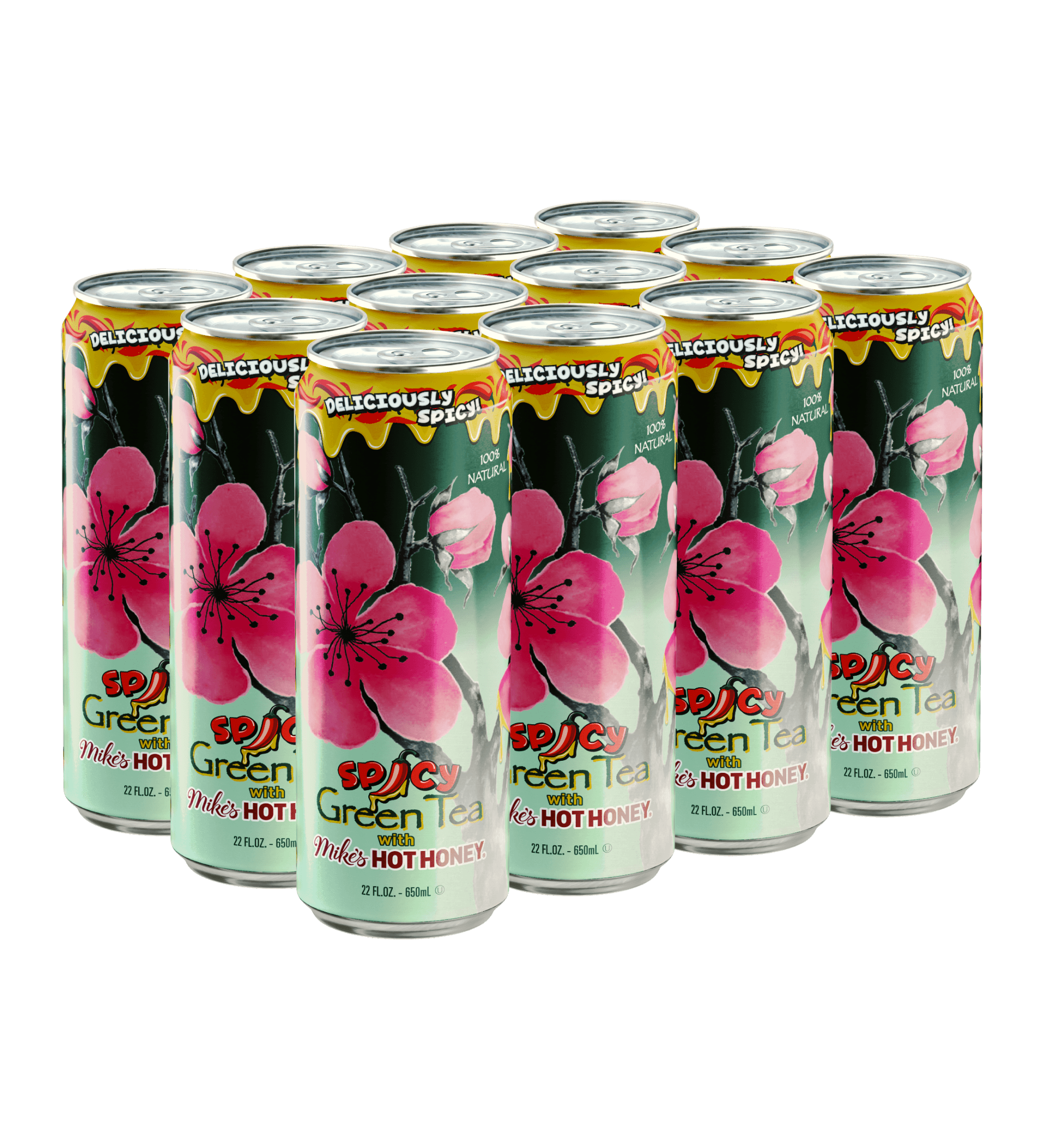 Mikes Hot Honey Spicy Green Tea Case