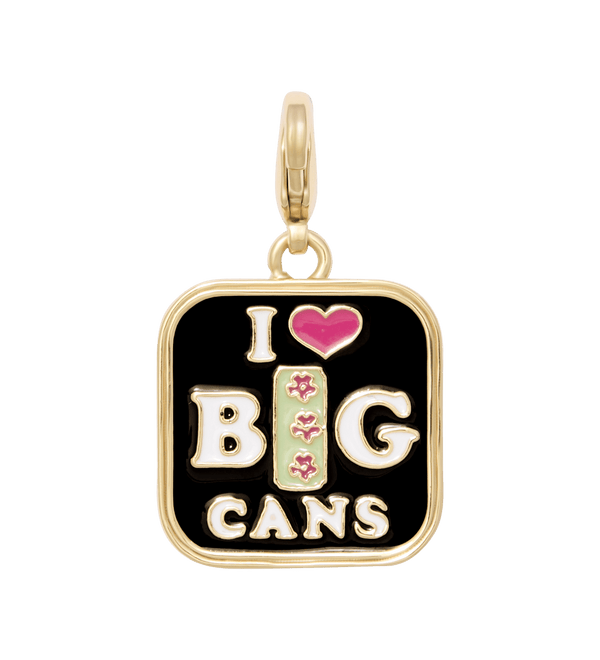 Goldtone & Resin Big Can Pendant Necklace