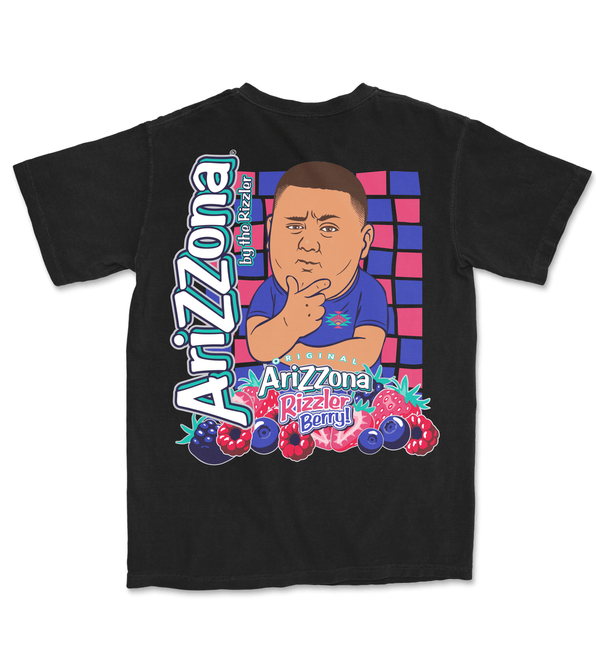 Arizona Rizzler Collab Black Rizzler Berry Cotton T-Shirt – DrinkAriZona