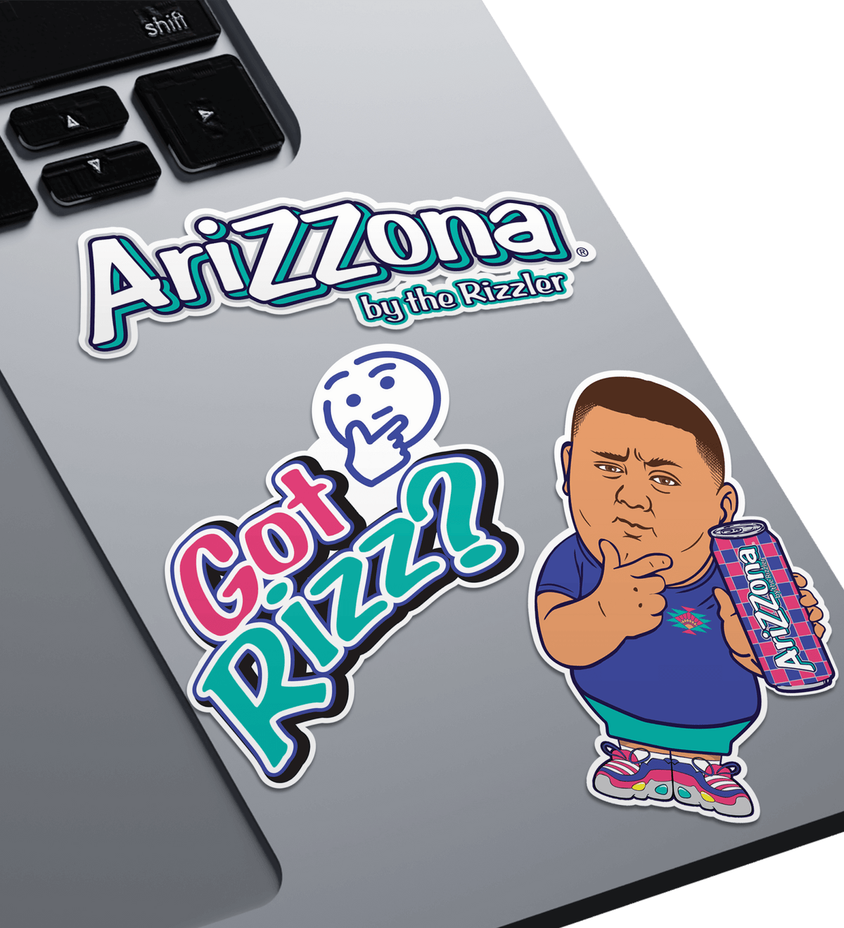 Cool Rizz Sticker Rizzler Berry 3-Piece Sticker Set – DrinkAriZona