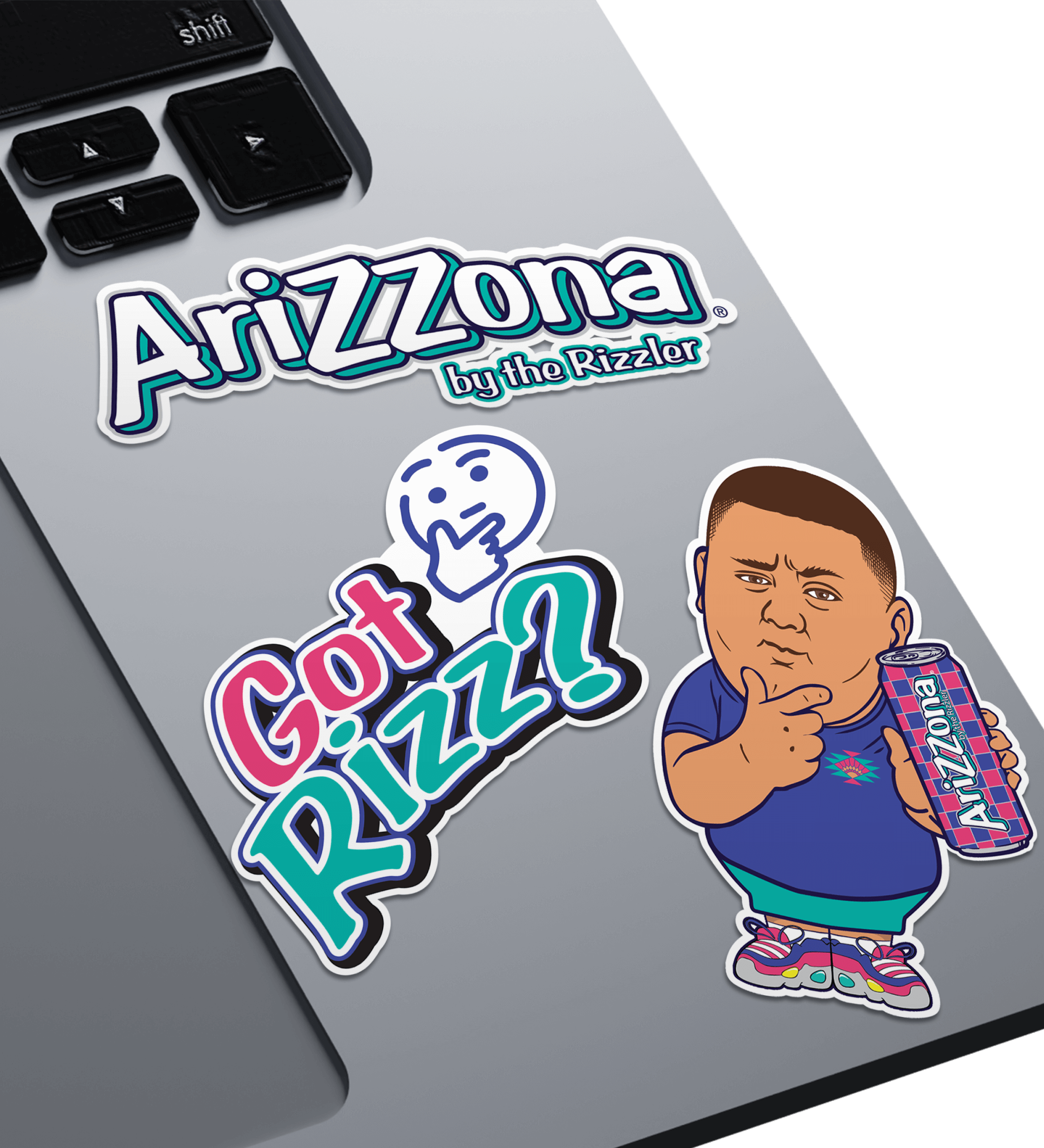 Rizzler Berry 3-Piece Sticker Set